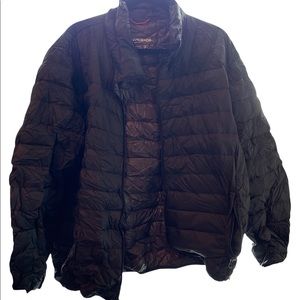Mens Hawke & Co packable down jacket. XL